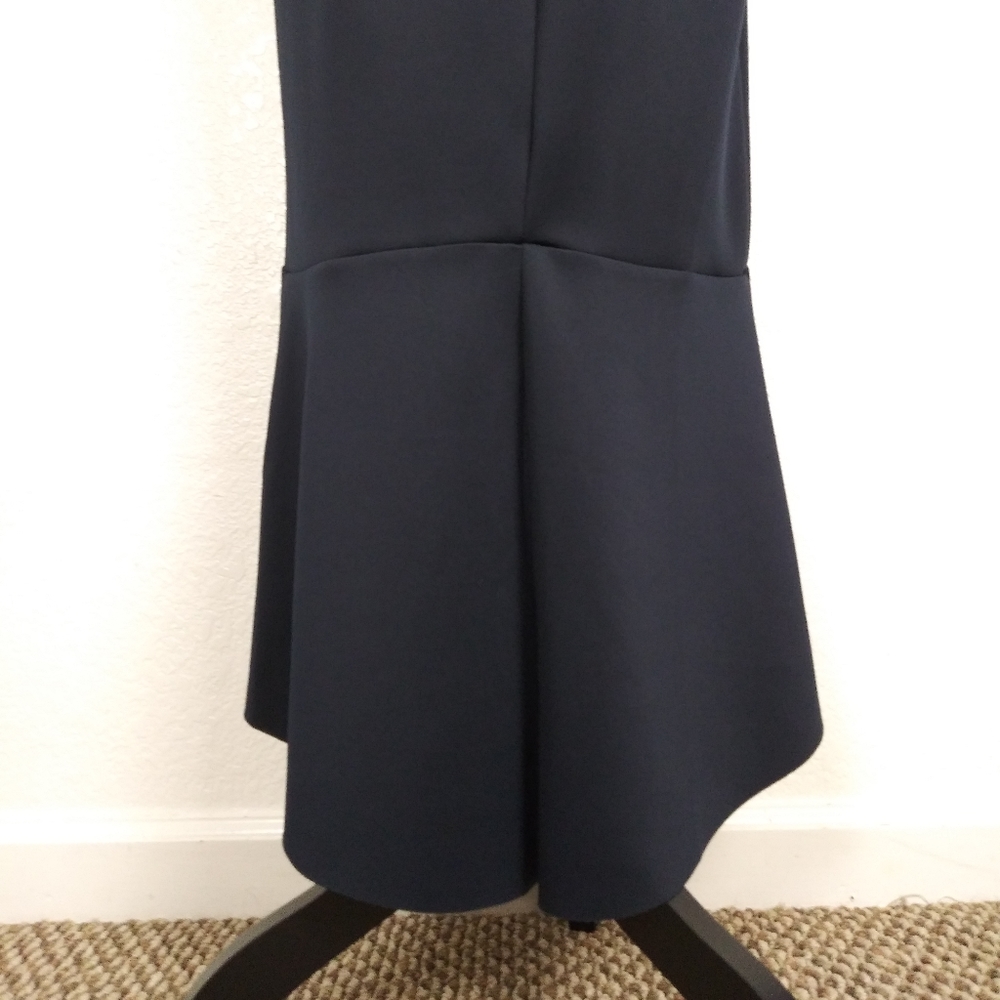 ENFOCUS STUDIO NAVY Hi Low Fit And Flare Dress - Picture 4 of 8